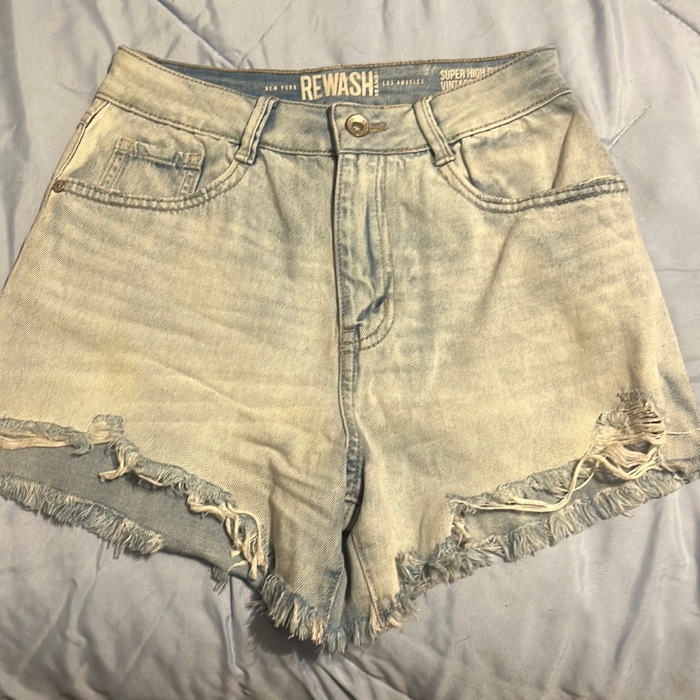 Rewash super high rise vintage jean shorts